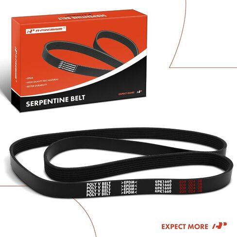 A -Premium Engine Drive Drive Belt متوافق مع فولكس واجن - 1999-2003 - جيتا ، الجولف ، بيتل ، L4 1.9L in Saudi Arabia