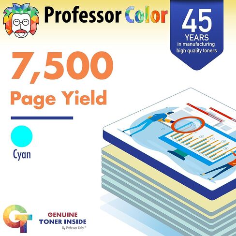 Professor Color Re-Coded OEM Toner Cartridge Replacement for Xerox WorkCentre 6655 | 106R02745 - High Yield Magenta (7,500 Pages) in Kuwait