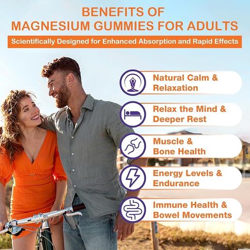 Glycinate glycinate gummies 2000mg ، magnesium gummies للبالغين مع المغنيسيوم l-threonate ، ashwagandha & b6 للعضلات والعظام ، المغنيسيوم l-threonate gummies للاسترخاء والطاقة ، نباتي-60 العد in Kuwait