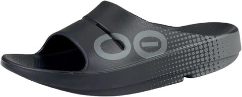 OOFOS Unisex OOahh Sport Slide Slipper, Matrix Black, 12 US Men in Saudi Arabia