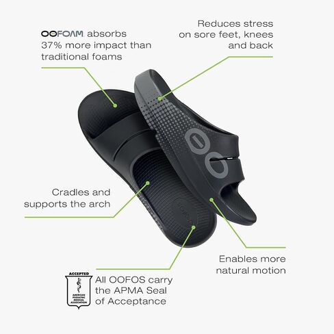 OOFOS Unisex OOahh Sport Slide Slipper, Matrix Black, 12 US Men in Saudi Arabia