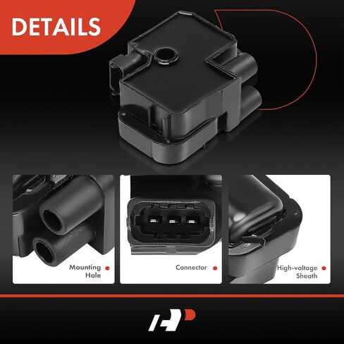 A-Premium Engine Ignition Coil Pack متوافقة مع Mercedes-Benz E430 E500 ، CL500 C43 C55 AMG ، G500 G55 AMG ، ML500 ML55 AMG ، R500 ، S430 S500 & More ، استبدل# 0001587303 ، UF-359 in Saudi Arabia