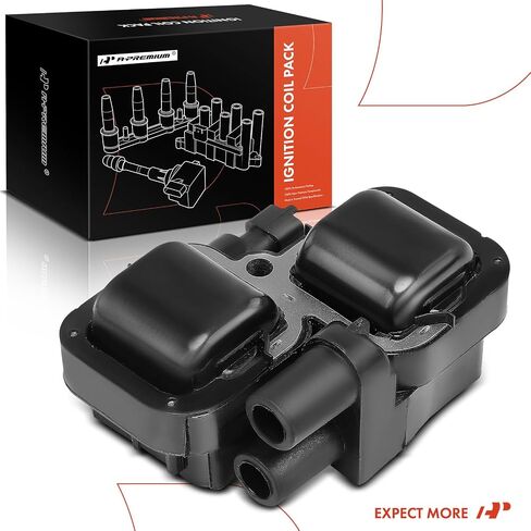 A-Premium Engine Ignition Coil Pack متوافقة مع Mercedes-Benz E430 E500 ، CL500 C43 C55 AMG ، G500 G55 AMG ، ML500 ML55 AMG ، R500 ، S430 S500 & More ، استبدل# 0001587303 ، UF-359 in Saudi Arabia