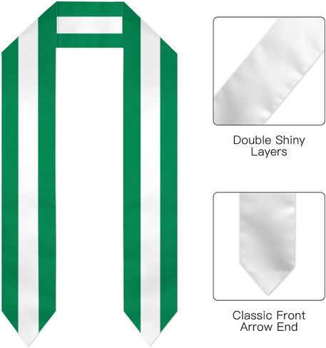 Flag Graduation Stoles for Men and Women, Graduation Shawl Sash for International Graduation's Day in Kuwait