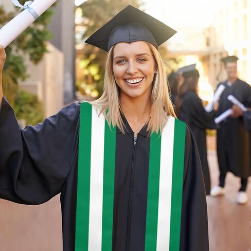 Flag Graduation Stoles for Men and Women, Graduation Shawl Sash for International Graduation's Day in Kuwait