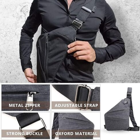 أكياس Crossbody المضادة للسرقة للنساء ، 2025 حقيبة سفر جديدة مضادة للسرقة ، وتصميم أكياس كتف مضاد للسرقة للسفر ، والرياضة (الأرجواني الفاتح-الكتف الأيمن) in Saudi Arabia