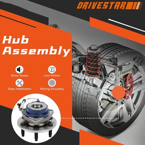 DRIVESTAR 513236 Front Left/Right Wheel Hub & Bearing Assembly w/ABS for Buick Terraza 2006-07, for Chevy Uplander 2006-09, for Pontiac Montana 2006, for Saturn Relay 2006-07, 6 Lug w/ABS in Saudi Arabia