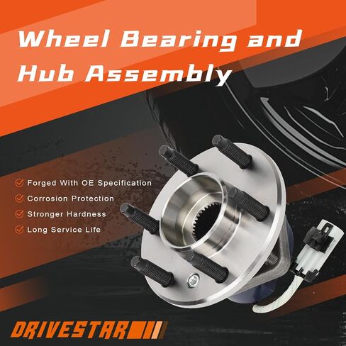 DRIVESTAR 513236 Front Left/Right Wheel Hub & Bearing Assembly w/ABS for Buick Terraza 2006-07, for Chevy Uplander 2006-09, for Pontiac Montana 2006, for Saturn Relay 2006-07, 6 Lug w/ABS in Saudi Arabia