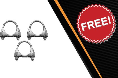Northeastern Exhaust | Stainless Steel Intermediate Pipe & Muffler Exhaust System Kit Compatible for Chrysler PT Cruiser 2001-2010 2.4L | Free Clamps Included | Automotive Replacement Part in Saudi Arabia