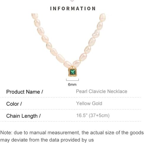14K Gold Pearl Clavicle Necklace, Freshwater Pearl Beaded Necklace, Beautiful Women's Day, Birthday Gift for Wife,Girlfriend in Saudi Arabia