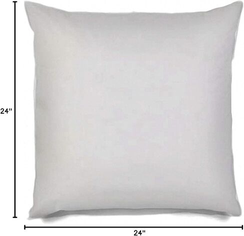 MSD 8 Pack Pillow INSERT 30x30 Hypoallergenic Square Form Square Squary Standard White Polyester Polyester Disorative Euro Throw Plows for Sofa Sed - Made in USA (مجموعة من 8) - قابلة للغسل وجافة in Saudi Arabia