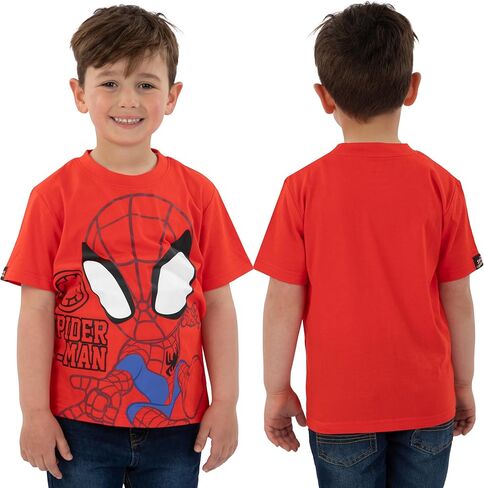 Marvel Spidey and His Amazing Friends Shirt 3 Pack, Boys T-Shirts for Summer, Pack of 3 Boys Tshirt, Kids Cotton T Shirt in Saudi Arabia