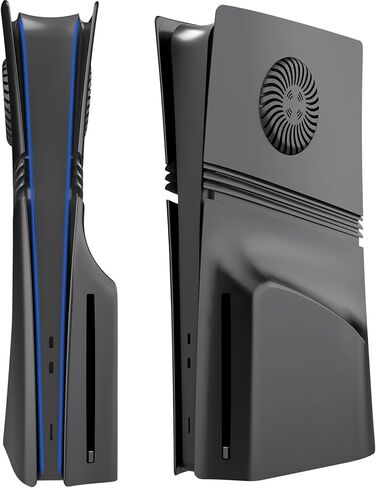 Peyanz faceplate للحصول على وحدة تحكم PS5 Pro ، لوحة الغطاء ، قذيفة ABS ، الجلد المضاد للخلع ، مقاومة للغبار (أسود) in Kuwait