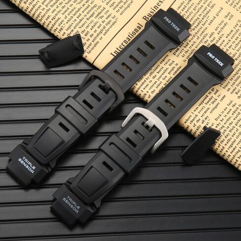 راتنج فرقة متوافقة مع Casio PRW3500 Series Men's Sport Watch STRAP 10412702 BATHFINDER BANDICE BAND FOR PRO TREK PRG260 PRG550 in Saudi Arabia