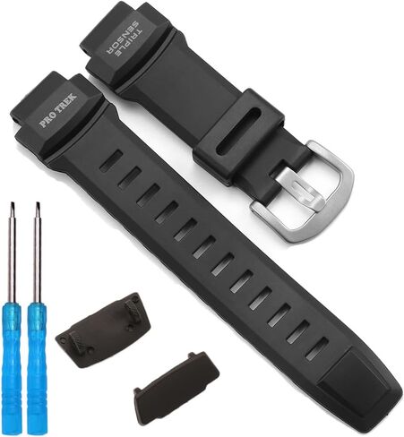راتنج فرقة متوافقة مع Casio PRW3500 Series Men's Sport Watch STRAP 10412702 BATHFINDER BANDICE BAND FOR PRO TREK PRG260 PRG550 in Saudi Arabia