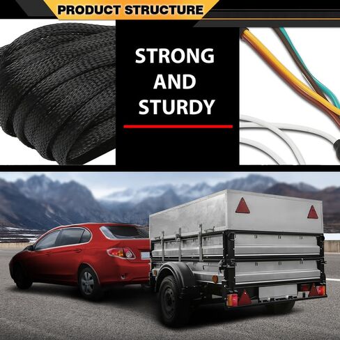 Trailer Tail Light Wiring Harness Kit 25 FT 4 Pin 5 Wire Wishbone Fit Various Trailers, Marine Boat Trailer, Atv Trailer or Other Cargo Utility Trailer Hitches, Not Fit Motorcycle Trailer Wiring in Saudi Arabia