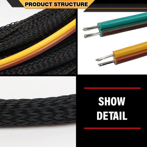 Trailer Tail Light Wiring Harness Kit 25 FT 4 Pin 5 Wire Wishbone Fit Various Trailers, Marine Boat Trailer, Atv Trailer or Other Cargo Utility Trailer Hitches, Not Fit Motorcycle Trailer Wiring in Saudi Arabia