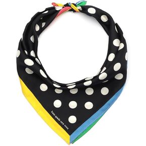Kate Spade New York Women's Breezy Dot Silk Bandana, Stylish & Lightweight Accessory, Ideal for Everyday in Kuwait
