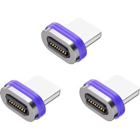 Magnetic 240W شحن سريع للغاية 48V/ 5A وبيانات 180 درجة محول USB Type-C مع الموصلات المغناطيسية-3 Type-C ، محولات 2 in Kuwait