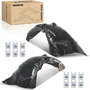 A-Premium Pair Front Inner Fenders Liner Splash Shield Set with Clips - Compatible with Ford F-150 2021 2022 2023 - Factory Fresh (PE), Not Refurbished or Recycled in Kuwait