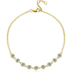 14K Gold 1ct Diamond Bracelets for Women with Lobster buckle(VS~VVS,D-Color) in Saudi Arabia