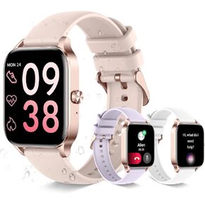 ساعة Smart Watch للنساء (إجابة/إجراء مكالمات) 1.85'''ufull شاشة اللمس شاشة التتبع/السعرات الحرارية/100+ أوضاع رياضية مقاومة للماء Watch Watch/DIY Watch Watch/Heart/Sleep Monitor in Kuwait