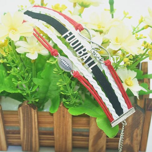 سوار كرة القدم إنفينيتي كرة القدم سحر سوار كرة القدم مجوهرات هدايا لفريق كرة القدم، اللاعب، العشاق، المشجعين، هدايا تحت عنوان كرة القدم بالجملة in Saudi Arabia
