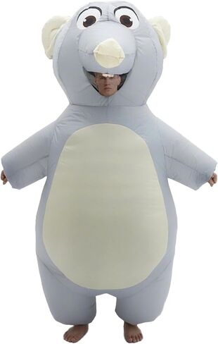 Inflatable Mouse Costume for Adult Blow up Mouse Costume Funny Halloween Party Cosplay Costume Suit in Kuwait