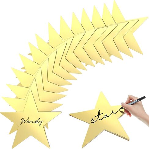 Outus 24 Pieces 11 Inch Large Gold Stars Cutouts Gold Stars Decoration Double Printed Paper Stars for Wedding Bulletin Board Decoration Classroom Wall Party Decoration Graduation Party Decoration in Saudi Arabia