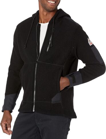 Bulwark FR Men's Front Zip Modacrylic Blend Fleece Hoodie in Saudi Arabia