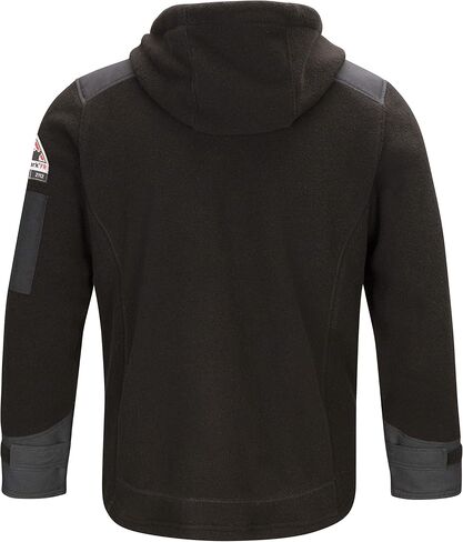 Bulwark FR Men's Front Zip Modacrylic Blend Fleece Hoodie in Saudi Arabia
