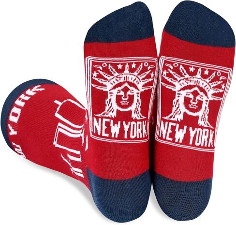 InnoBeta City Skyline Gifts, Gifts on Birthday and Christmas, One Size Crew Socks - New York in Saudi Arabia