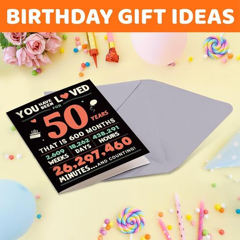 HAPPYPOP Birthday Gift Ideas - 50th 41 45 Year Old Birthday Sock for Woman Man Him Her in Their 40s in Saudi Arabia