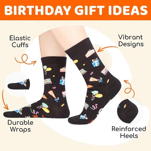 HAPPYPOP Birthday Gift Ideas - 50th 41 45 Year Old Birthday Sock for Woman Man Him Her in Their 40s in Saudi Arabia