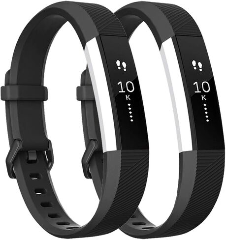 فرق رياضية مقاومة للماء Tobfit متوافقة مع بتات Fit Alta/Alta HR/ACE ، معصم بديل TPU الناعم ، الذهب الكبير ، الشمبانيا الذهب/الورد in Kuwait