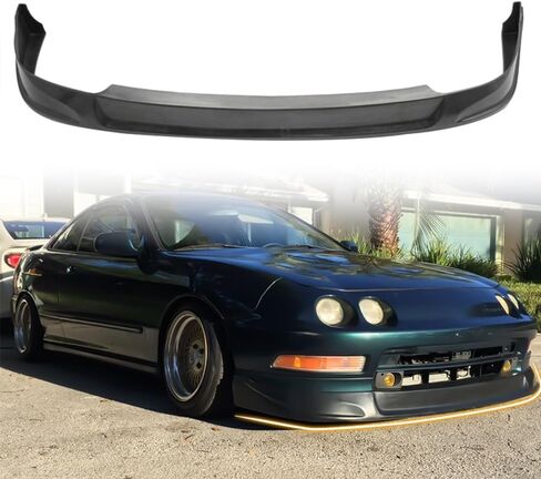 مفسد الشفاه الأمامي المصد الأمامي متوافق مع 1994-1997 Acura Integra ، PU Add-on Frant Flitter Air Dam Dam Protector ، Black غير مصقول in Saudi Arabia