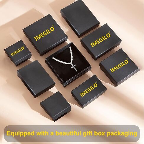 Cross pearl necklace for men pearl necklaces for women 8mm Faux Pearl Necklace Can be worn by both men and women Fashion Accessories is Perfect for any Occasion in Saudi Arabia