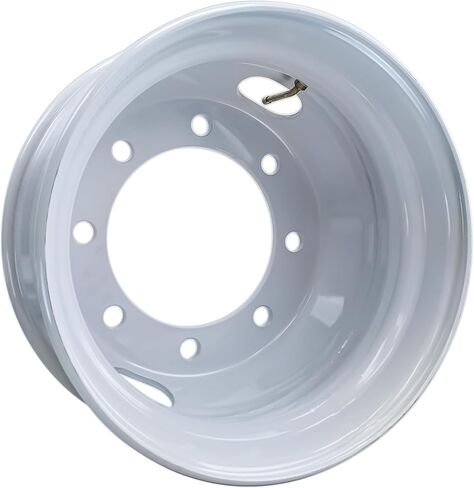 eCustomrim Trailer Wheel 17.5" 17.5X6.75 Hub Centric 8 Lug 275mm Center White Dual Dually Rim in Saudi Arabia