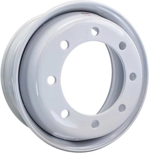 eCustomrim Trailer Wheel 17.5" 17.5X6.75 Hub Centric 8 Lug 275mm Center White Dual Dually Rim in Saudi Arabia