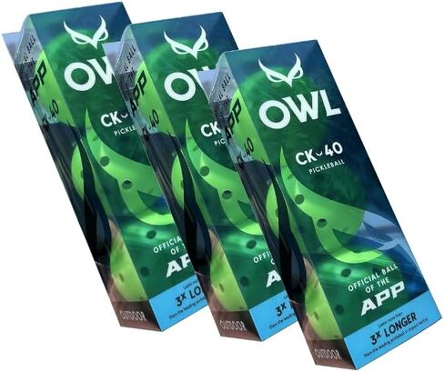 OWL Sport, Pickleball Balls, CK-40 Pickleball (Pack of 3) - Last 3X Longer, Outdoor Pickleball Ball in Saudi Arabia