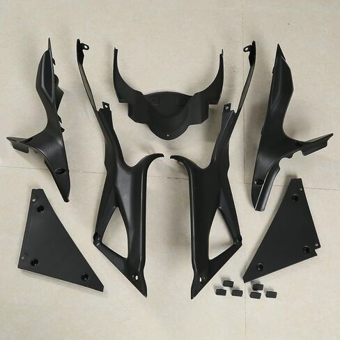 XMT-MOTO ABS Plastic Fairing Bodywork Kit for Ducati 848 1098 1198 2007 2008 2008 2010 2011 2012 (غير مصموم أبيض ، مجموعة واحدة)+الزجاج الأمامي in Saudi Arabia
