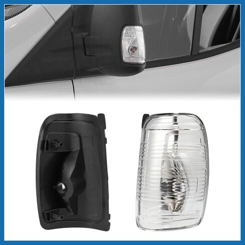 Pair Wing Mirror Turn Signal Indicator Light Lamp Lens Cover for Ford Transit T150 T250 2015 2016 2017 2018 2019 2021 Left & Right Driver & Passenger Side Item Replacement in Saudi Arabia