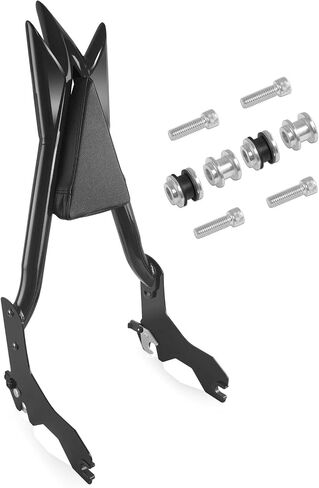 Detachable Backrest Sissy Bar Pack of Sport Luggage Rack for Harley Softail Sport Glide Low Rider FLSB FXLR FXLRS FXLRST 2018-Later Black with Docking Hardware Kit in Kuwait