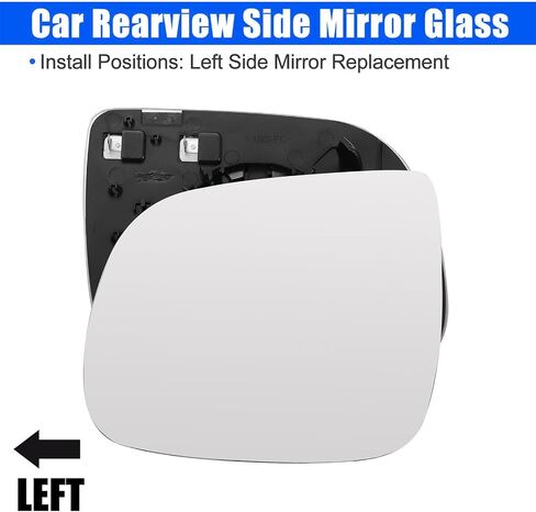 TOP-VIGOR 1-Pack Passenger Side Heated Mirror Glass Compatible with 2009-2017 AUDI Q5, 2010-2015 AUDI Q7, 2014-2017 AUDI SQ5, Right Heated Mirror with Backing Plate, Replace 8R0857536F in Saudi Arabia