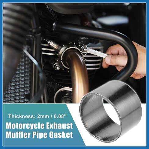 42mm ID 46mm OD Universal Exhaust Muffler Pipe Gasket Motorcycle Exhaust Gaskets Graphite Seal Ring Repair Replacement for Dirt Pit Motocross Item Replacement in Saudi Arabia