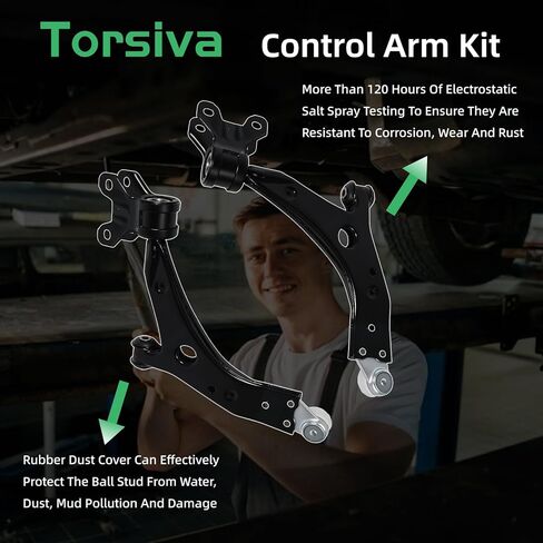 2PCS Front Lower Control Arm w/Ball Joint Driver Passenger Side Fit for Ford 2013 2014 2015 2016 2017 2018 2019 Escape 524-113 524-114 K622136 K622161 in Kuwait