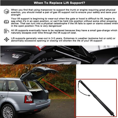 تبديل الدعم الخلفي لدعم الغاز الكهربائي للركض لـ Range Rover Sport L320 2012-2013 Part# LR051443 LR062078 LR051443-01 in Kuwait