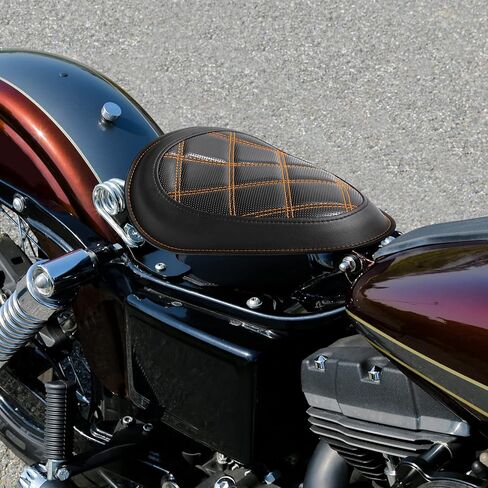 نسخة. راكب السائق مقعد مروحية منفردة مقعد دراجة نارية منفردة ل Harley Dyna Street Bob Low Rider Super Glide 2007-2017 in Kuwait