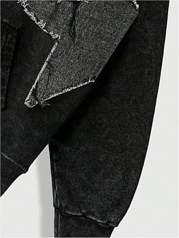 Soly Hux Hudies for Men Star Graphic Sweatshirt الرباط طويل الأكمام الطويلة قمة ملابس الشارع in Saudi Arabia