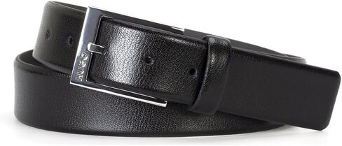 HUGO Men's Gellot Grainy Leather Dress Belt in Saudi Arabia